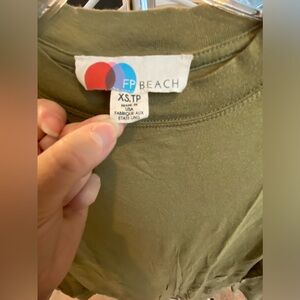 Free People beach 3/4 sleeve cotton dress